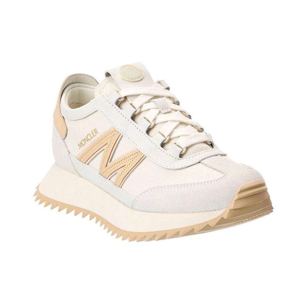Moncler Pacey2 Canvas & Leather Sneaker, White